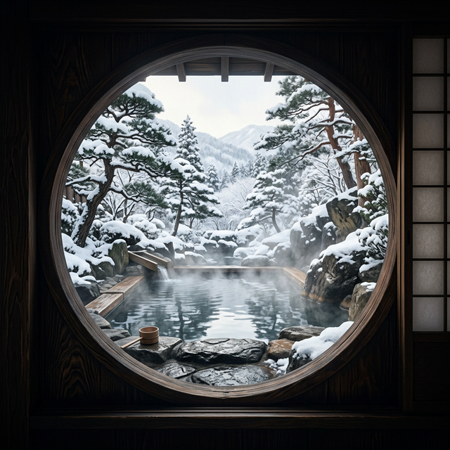 Traditional Onsen View